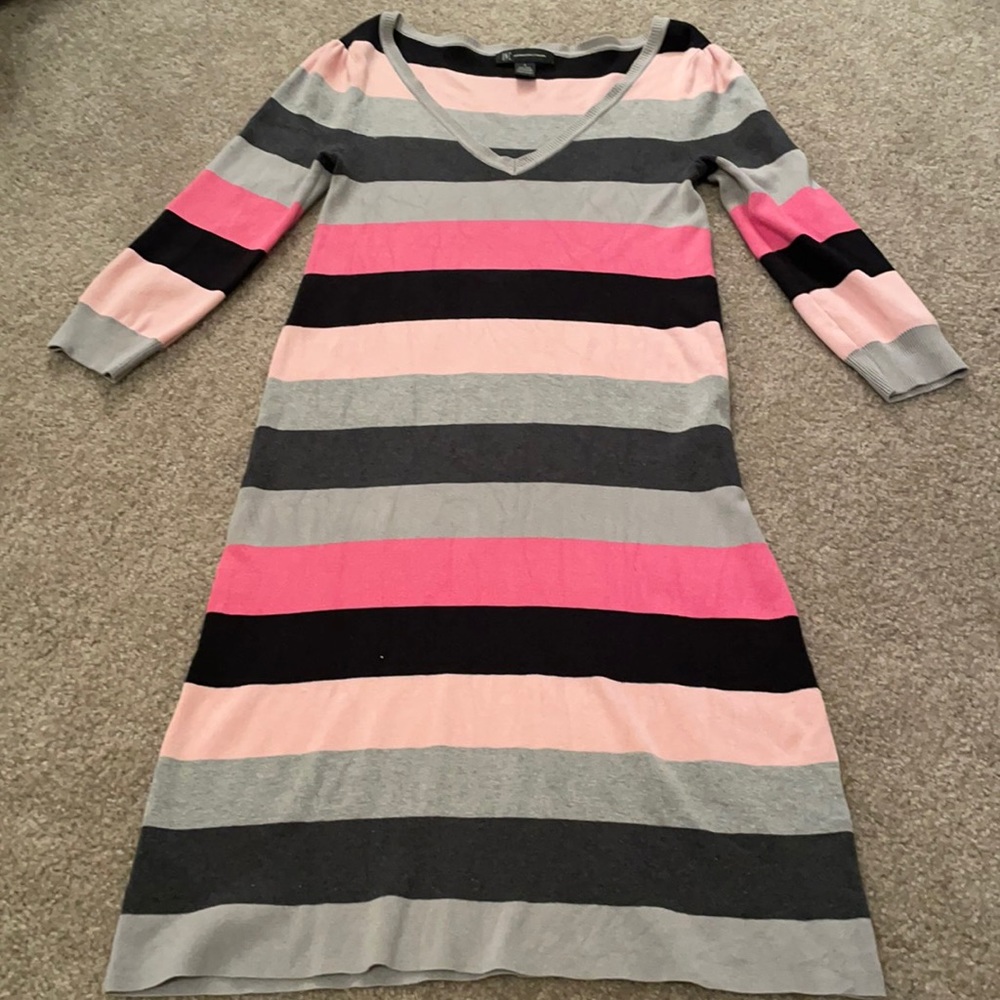 Comfortable striped dress for a woman size S.